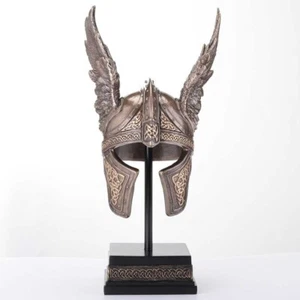 Casco alado nórdico de Odín figura de exhibición estatua decoración del hogar coleccionable - Imagen 1 de 4
