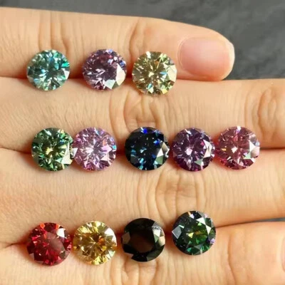 5-9mm Wholesale Loose Moissanite Stone VVS1 Round Brilliant Excellent Cut w/GRA - Image 1 of 4