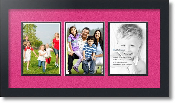 ArtToFrames 拼贴垫相框 - 3 5x7 英寸缎面黑色 24 — 第 1/1 张图片