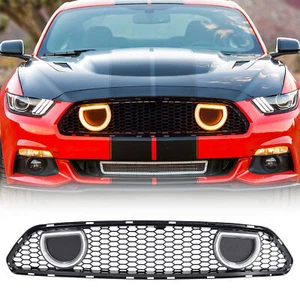 AMERICAN MODIFIED Grille for 15-17 Ford Mustang EcoBoost, GT, & V6, Glossy Black - Picture 1 of 12
