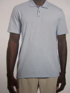 perry ellis blue moisture wicking short sleeve slub polo nwt men's XXL #2050 - Picture 1 of 12