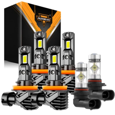 Kit de lâmpadas de neblina para faróis de LED Chrysler Town & Country 2008 2009 AUXBEAM - Imagem 1 de 4