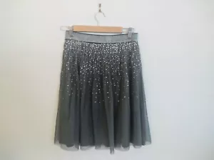 Beautiful Sparkly Grey Tulle Mesh Skirt. Alannah Hill. Size 10. Party - Picture 1 of 11