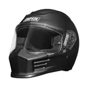 Casco Simpson Motocicleta Speed Bandit Medio Mate Negro SPBM3 - Imagen 1 de 7