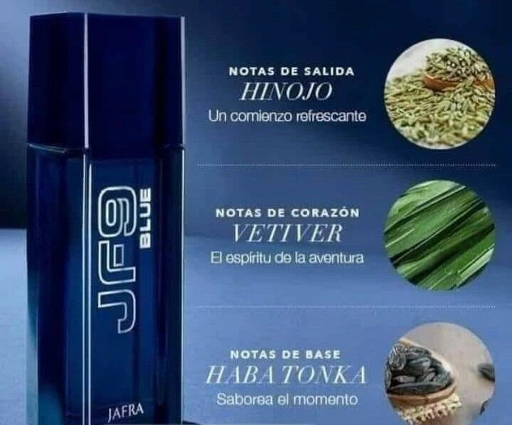 Jafra JF9 Colonia Azul Para Hombre 100 ml 3.3 Fl Nuevo En Caja Foto 1 de 1