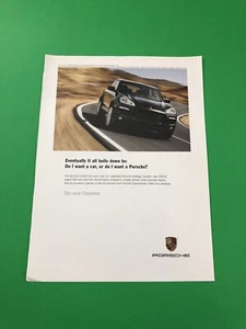 2008 2009 2010 PORSCHE CAYENNE TURBO VINTAGE ORIGINAL PRINT AD ADVERTISEMENT - Picture 1 of 1