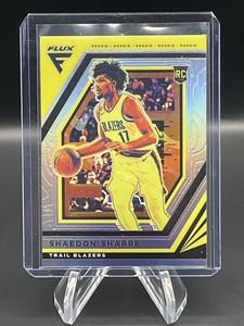 2022-23 Panini Flux SHAEDON SHARPE SILVER PRIZM RC ROOKIE TRAILBLAZERS #207