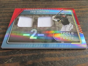 2022 Absolute ERIK GONZALEZ Jersey Baseball Card # TTT2-EG 72/99 TOOLS OF TRADE - Picture 1 of 4