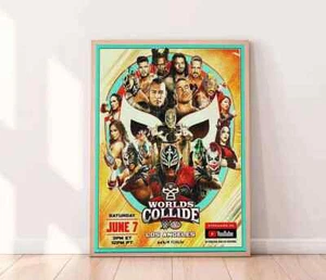 WWE Worlds Collide June 7 2025 LA Show Sports Decor Poster, Gift For Him - Picture 1 of 5