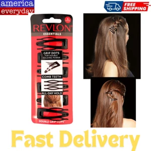 Revlon Double Grip Hair Clips, 6 Count, Black (Pack Of 1) - Picture 1 of 8
