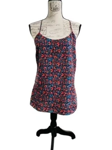 J. Crew Tropical Tank Top Womens Size 4 Strappy Floral Halter Cottagecore Summer - Picture 1 of 12