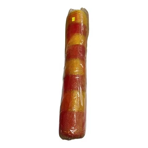 New! Red & Yellow Striped DECO MESH Poly WIDE 21" x 30 FT Spring DIY Wreath - Picture 1 of 1