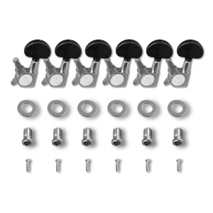Cabezales de máquina afinadores de guitarra 6L perilla completamente cerrada cabezales de máquina clavijas de afinación - Imagen 1 de 8
