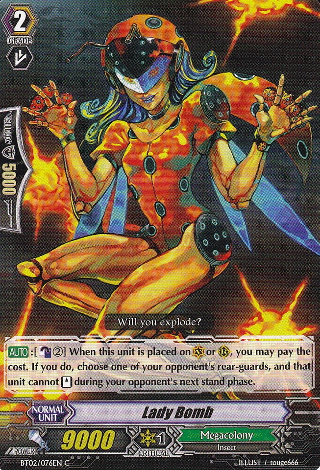 4 x Lady Bomb - BT02/076EN - C Near Mint / Mint, English - Image 1 of 1