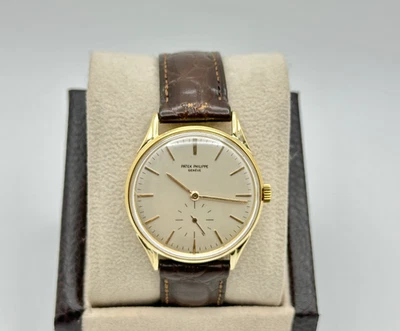 Vintage Patek Philippe Calatrava 3425 Ouro Amarelo 18K 33mm - Imagem 1 de 4