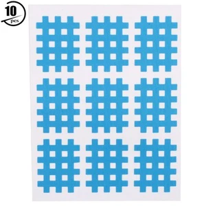 74x98mm Hellblau 10PCS/Tasche Elastische Spiral Cross Kinesiology Tape Phys BA - Bild 1 von 9