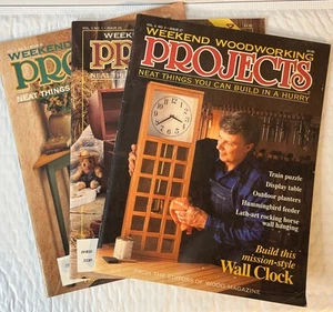 Weekend Woodworking Projects Magazine Lot of 3 Fun Projects 1992 - Picture 1 of 4
