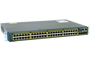Cisco Catalyst WS-C2960S-48TS-L 48x RJ-45 1Gb 4x SFP 1Gb LANBASE Ethernet Switch - Afbeelding 1 van 7