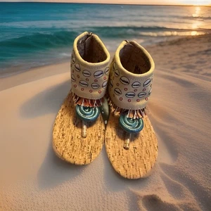 Authentische Disney Moana Sandalen Mädchen Verkleidung - 9/10 5503057549306M Kostüm neu - Bild 1 von 8