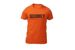 Camiseta de seguridad en dificultades para hombre con estampado frontal y trasero (naranja de seguridad, negra) - Imagen 1 de 2