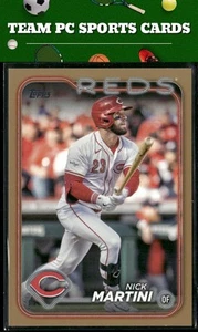 2024 Topps Update Nick Martini Cincinnati Reds Gold US318 /2024 - Picture 1 of 2