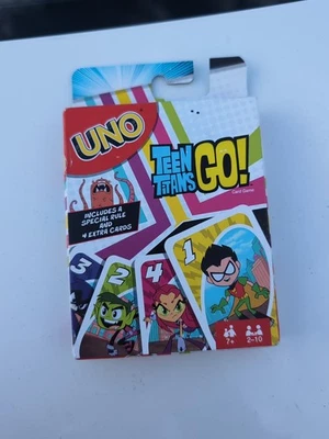 Uno Card Game Teen Titans GO! Mattel DC Super Hero Character Card Game Rare 2016 - Image 1 of 2