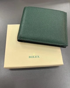 Portafoglio Originale Rolex ,Pelle Verde - Original Rolex Wallet, Green Leather - Imagen 1 de 8
