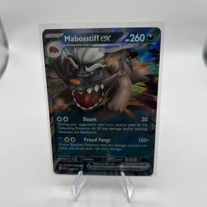 Juego de cartas coleccionables Pokémon, Mabosstiff Ex SVP 086 - Promo Black Star - Imagen 1 de 2