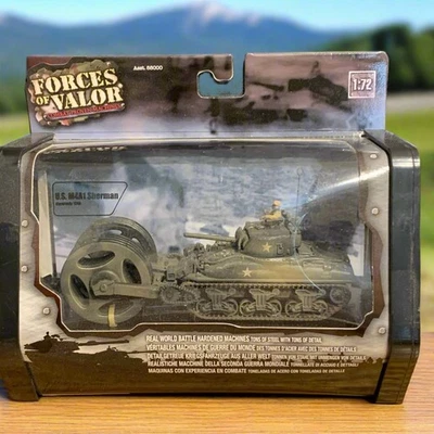 Unimax, Forces of Valor, U.S. M4A1 Sherman Tank, 1:72 Scale, Diecast, NIB - Image 1 of 4