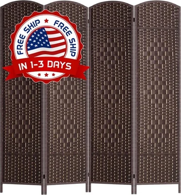 Pantalla De Privacidad Divisor Separador De Habitacion Plegable 4 Paneles 6 ft. Foto 1 de 4