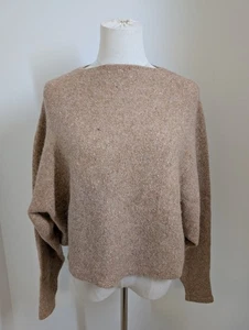 Women's Aritzia Baton Camel Mock Neck Cropped Wool/Silk/Alpaca Blend Sweater... - Bild 1 von 8