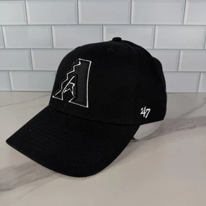 Arizona Diamondbacks Hat Cap Strap Back Mens One Size Black MLB Baseball 47 MVP - Picture 1 of 14