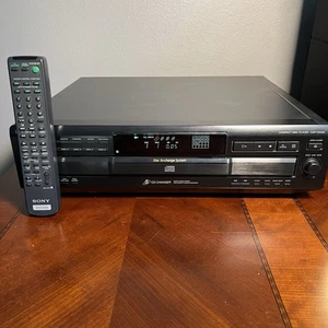 Reproductor cambiador de CD Sony CDP-CE335 5 discos carrusel con control remoto PROBADO FUNCIONA COMPLETAMENTE - Imagen 1 de 24