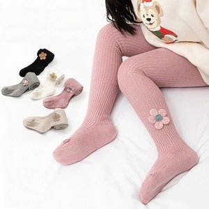 Toddler Infant Kids Baby Girls Cotton Warm Stockings Tights 1-8 Years Floret - Picture 1 of 15