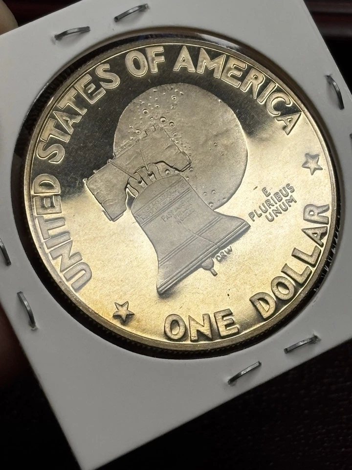 1976-S Proof Bicentennial Eisenhower Clad Dollar – Even Gold Toning – Stunning - Image 1 of 4