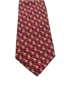 "Corbata Vineyard Vines 50"" sándwich palmeras rojo oveja e Ian" - Imagen 1 de 6