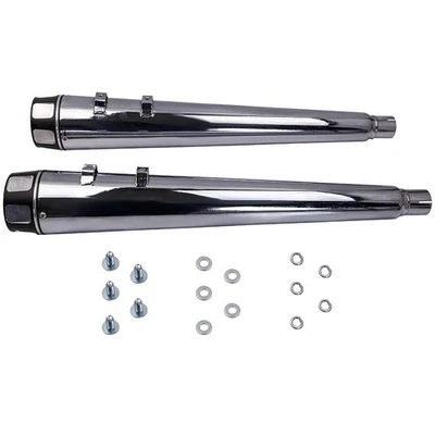 Silenciadores antideslizantes de 4" tubos de escape para Harley Touring Street Glide 1995-2016 Foto 1 de 4
