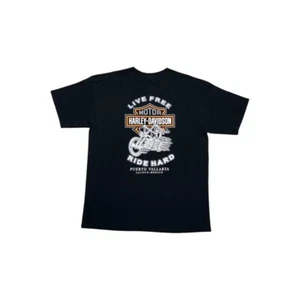 Harley Davidson Skeleton Mexico Live Free Ride Hard T-Shirt - Picture 1 of 4