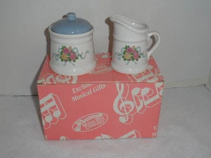 San Francisco Music Box Company Sugar Dish & Creamer " Spoonful Of Sugar" - Picture 1 of 4