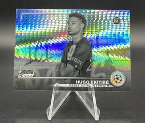 HUGO EKITIKE #/350 BLACK & WHITE Topps 2022-23 Stadium Chrome PSG ROOKIE 🔥🔥🔥