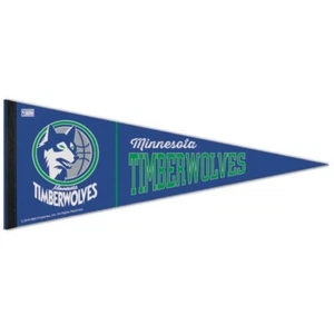 MINNESOTA TIMBERWOLVES PREMIUM QUALITY PENNANT 12"X30" BANNER NBA LICENSED - Picture 1 of 1