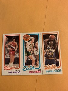 201 Tom Owens 225 Jack Sikma 100 Purvis short,,1980 81 Topps Cb21
