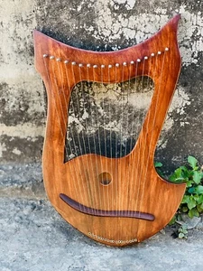 Rosewood 18 String Lyre Harp Design Premium Quality Lyre Harp With Free String - Picture 1 of 7