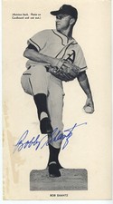 1954 Philadelphia Athletics Sticker Bob Shantz Autograph
