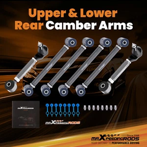 Rear Upper Lower Camber Arms Kit for 2003-2007 Honda Accord 2004-2008 Acura TSX - Picture 1 of 14