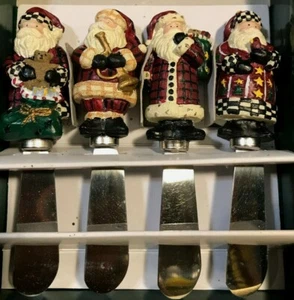 Santa Spreaders, 1999 Boston Warehouse Debbie Mumm - Picture 1 of 4