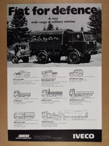 1981 Fiat 75 PM 4x4 Tactical Truck Military Vehicle vintage print Ad - Picture 1 of 1