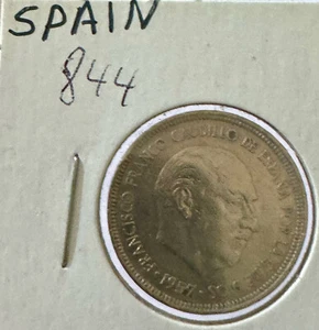 Spain 5 Pesetas 1957 (1971) Francisco Franco Copper-Nickel - Picture 1 of 4