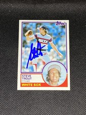 Steve Trout Chicago White Sox Cubs Signed Auto 1983 Topps #461 ~ COA