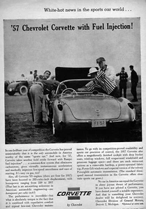 1957 Chevy Corvette "White Hot News" Original Ad - Picture 1 of 1